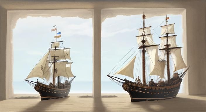 Cute Baby Pirates in Conceptual Art Style