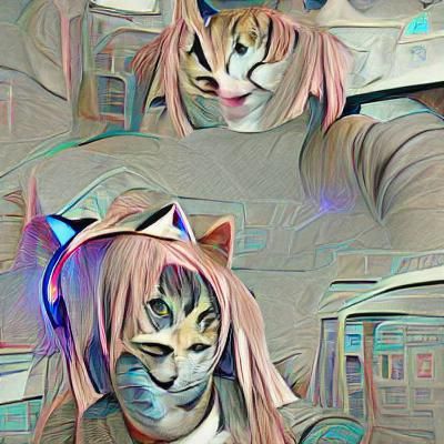 Anime Catgirl Illustration