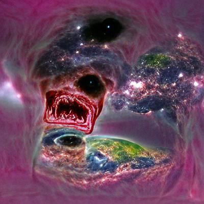 Cosmic Horror Devours Earth in Apocalyptic Scene
