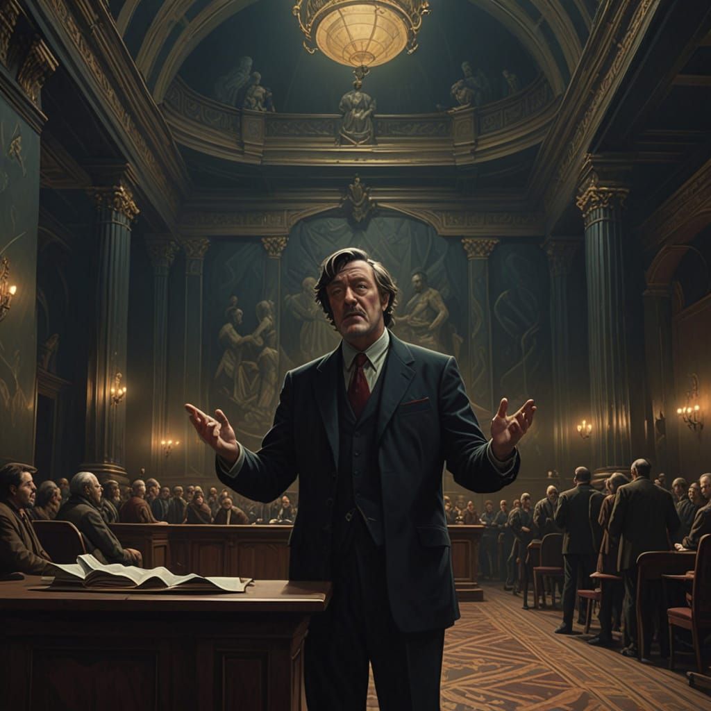 Eloquent Orator Engages in Theological Debate in a Dramatic ...