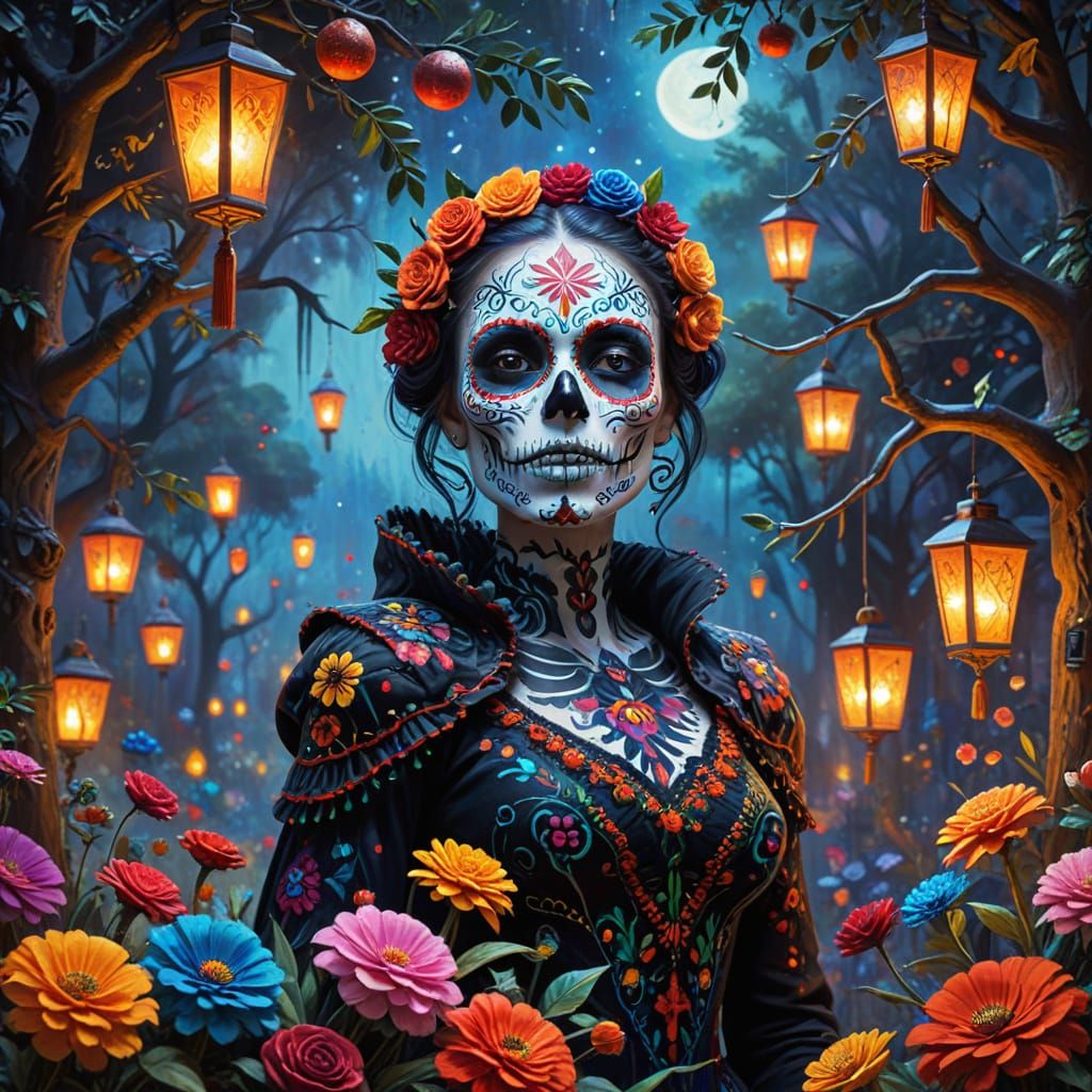 Day of the Dead Christmas Tree Masterpiece