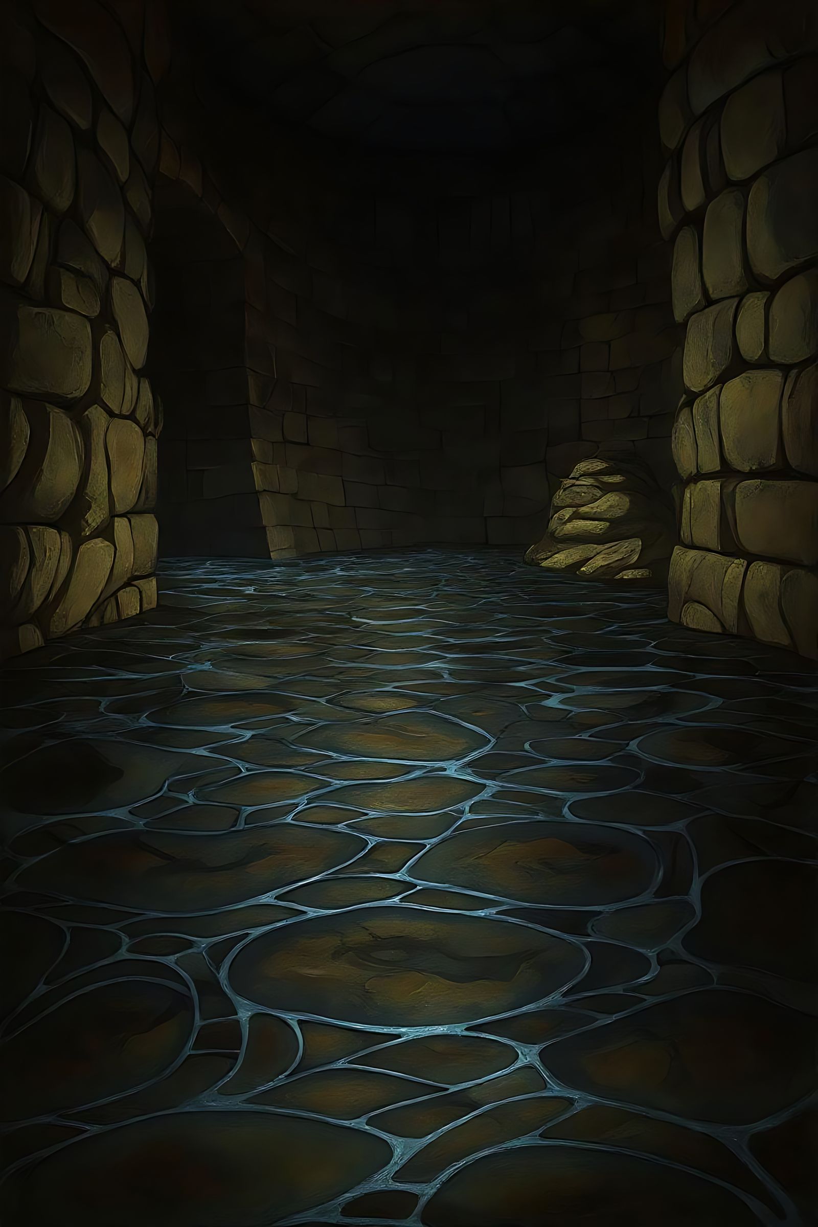 Detailed Dark Fantasy Oil Painting Conversion