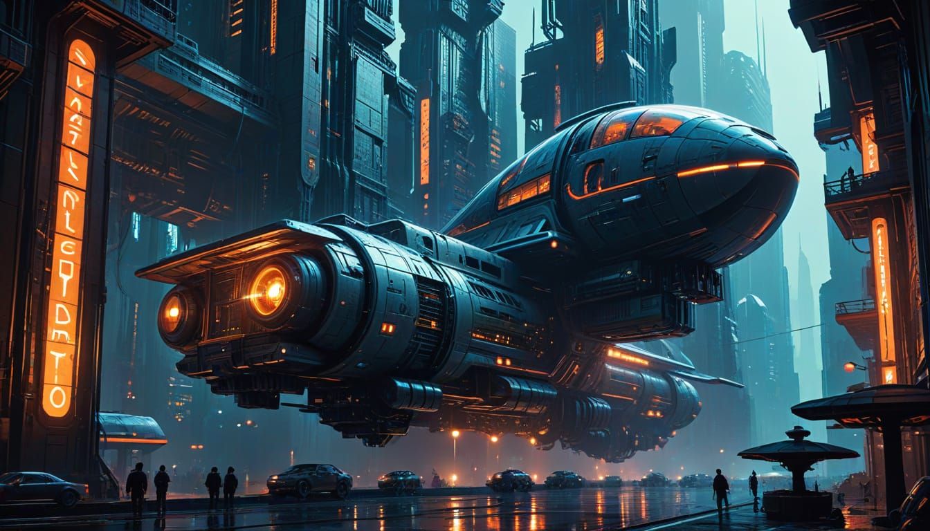 Cyberpunk Utopia: Intricate Technocratic Metropolis