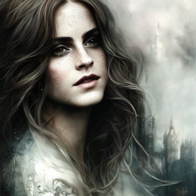 Emma Watson: Eternal Beauty in Pictorial Art