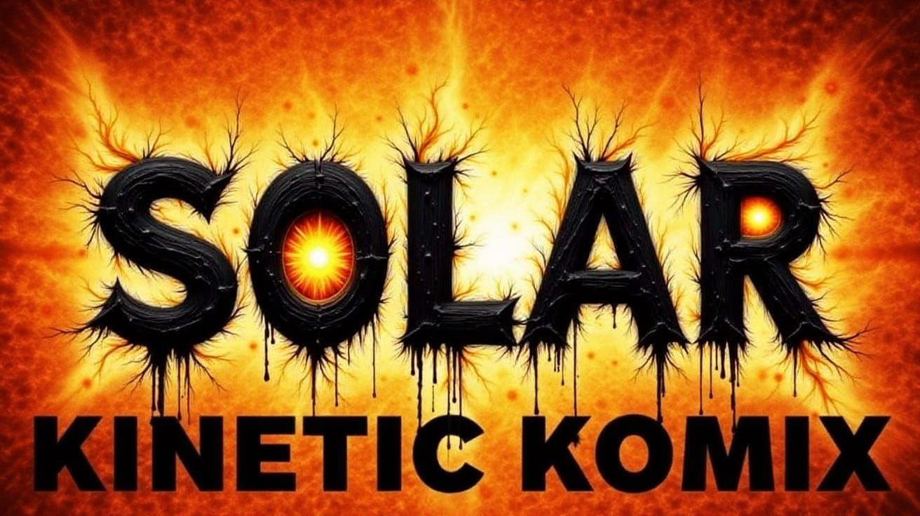 Solar Kinetic Komix in Bold Black and White