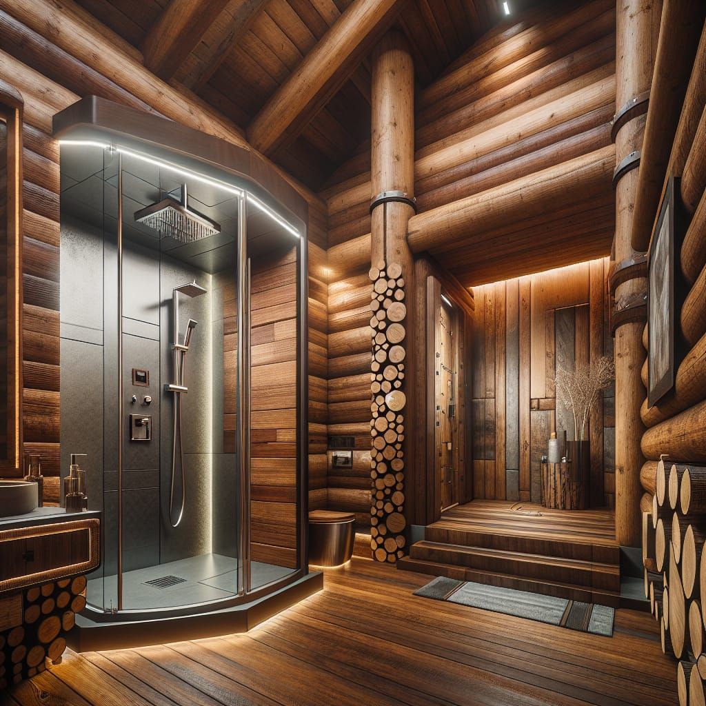 Luxurious Modern Viking Bathroom in HDR Quality