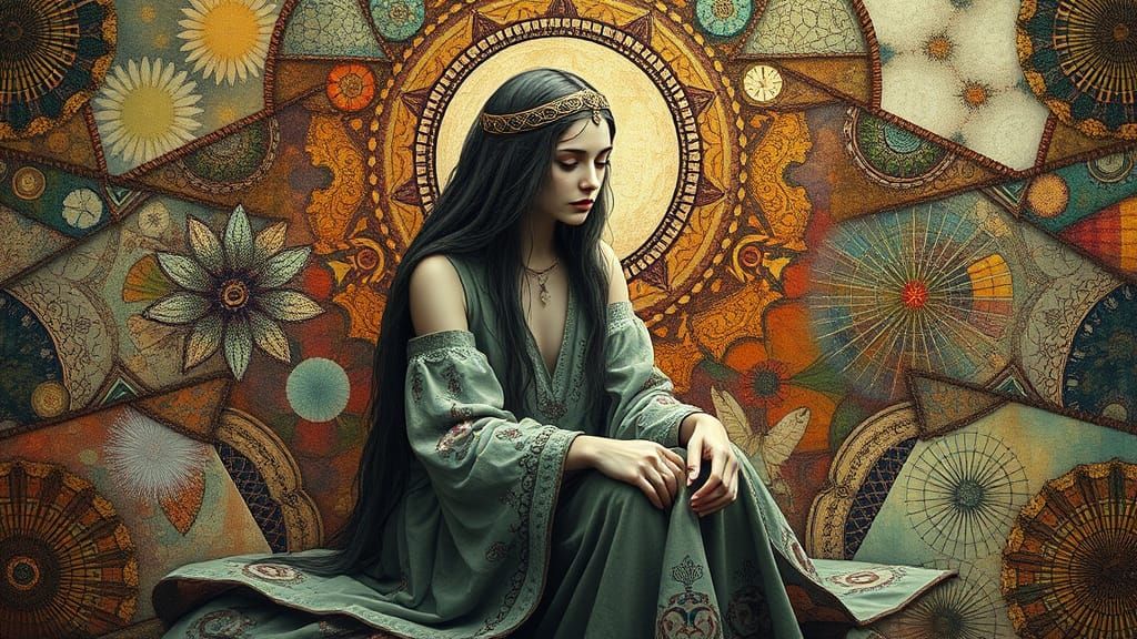 Mystical Shaman in Dreamlike Liminal World