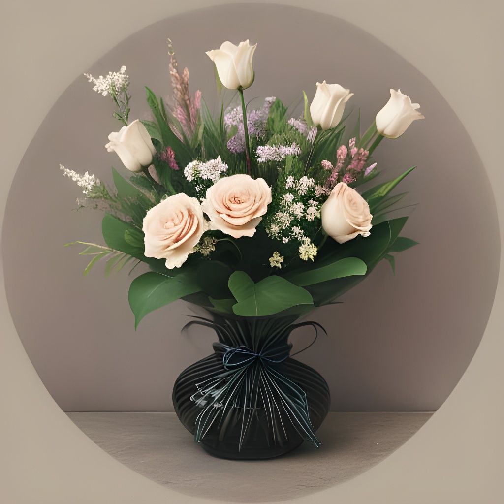 Vibrant Blooms in a Whimsical Setting