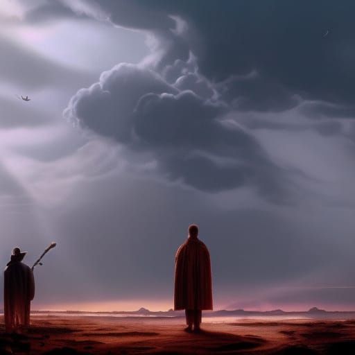 Epic Cinematic Digital Matte Painting at Dusk