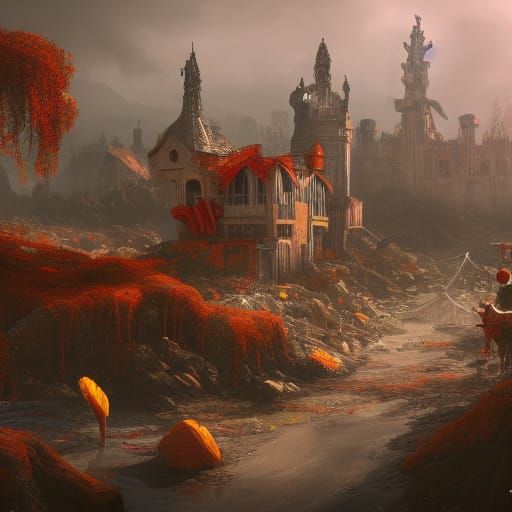 Post-Apocalyptic Ronald McDonald World: Detailed Matte Paint...