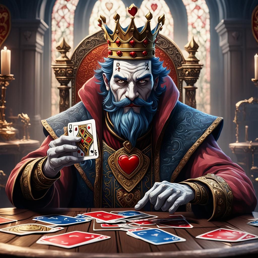 King of Hearts Plays Uno: Fantasy Art