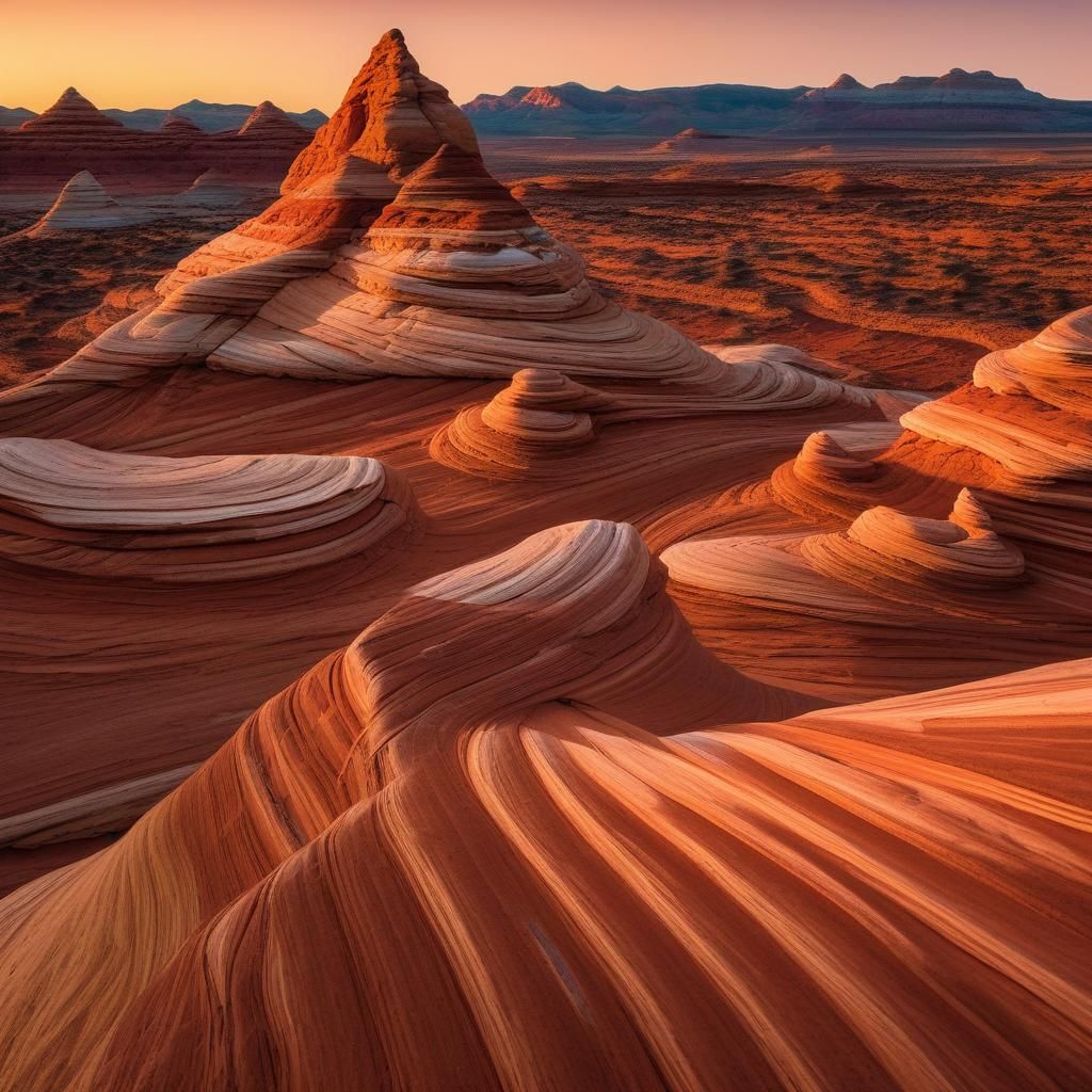 Coyote Buttes in Magic Hour Light