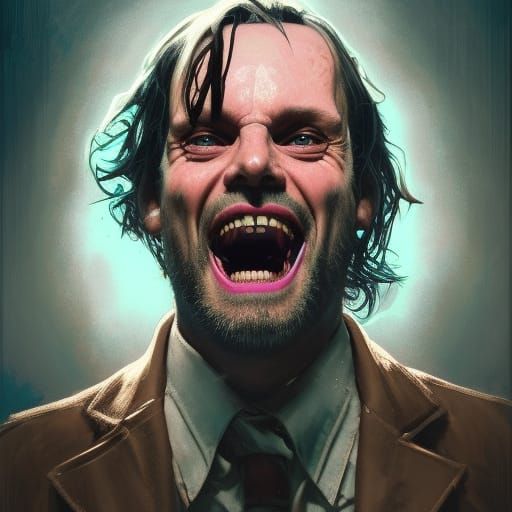 Gory Jack Torrance Portrait in Art Nouveau Style