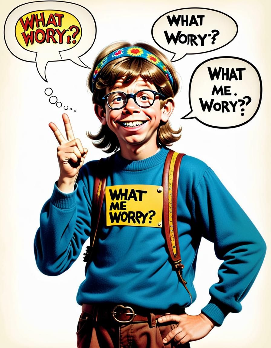 Alfred E. Neuman as Hippie with Catchphrase