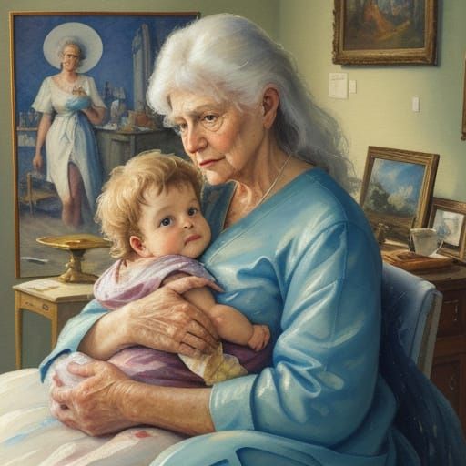 Why is Grandma in the hospital?