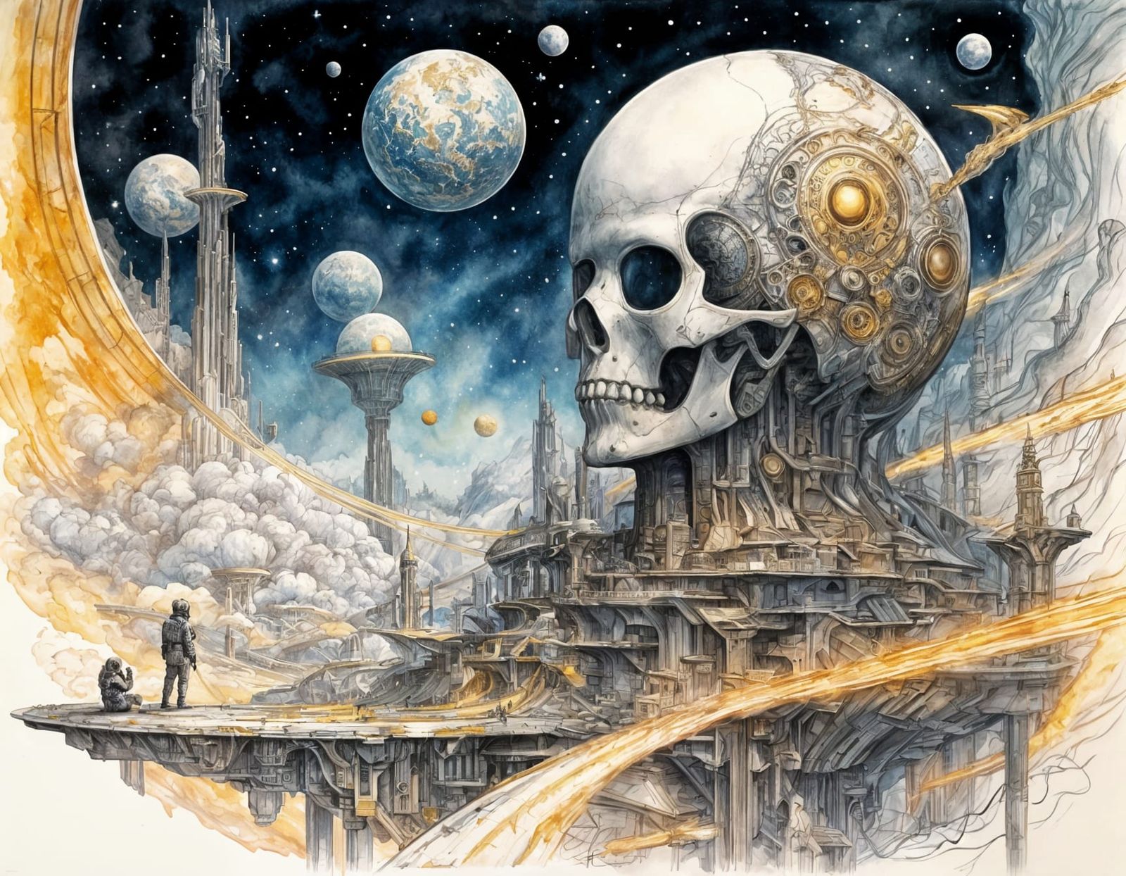 The Angel of Death Reaches Out in Cosmic Splendor