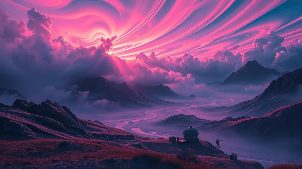 Mystical Landscape: Dawn and Dusk in Harmony