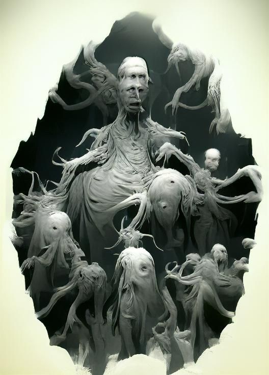 Creepy ZBrush Scene in Gustave Doré Style