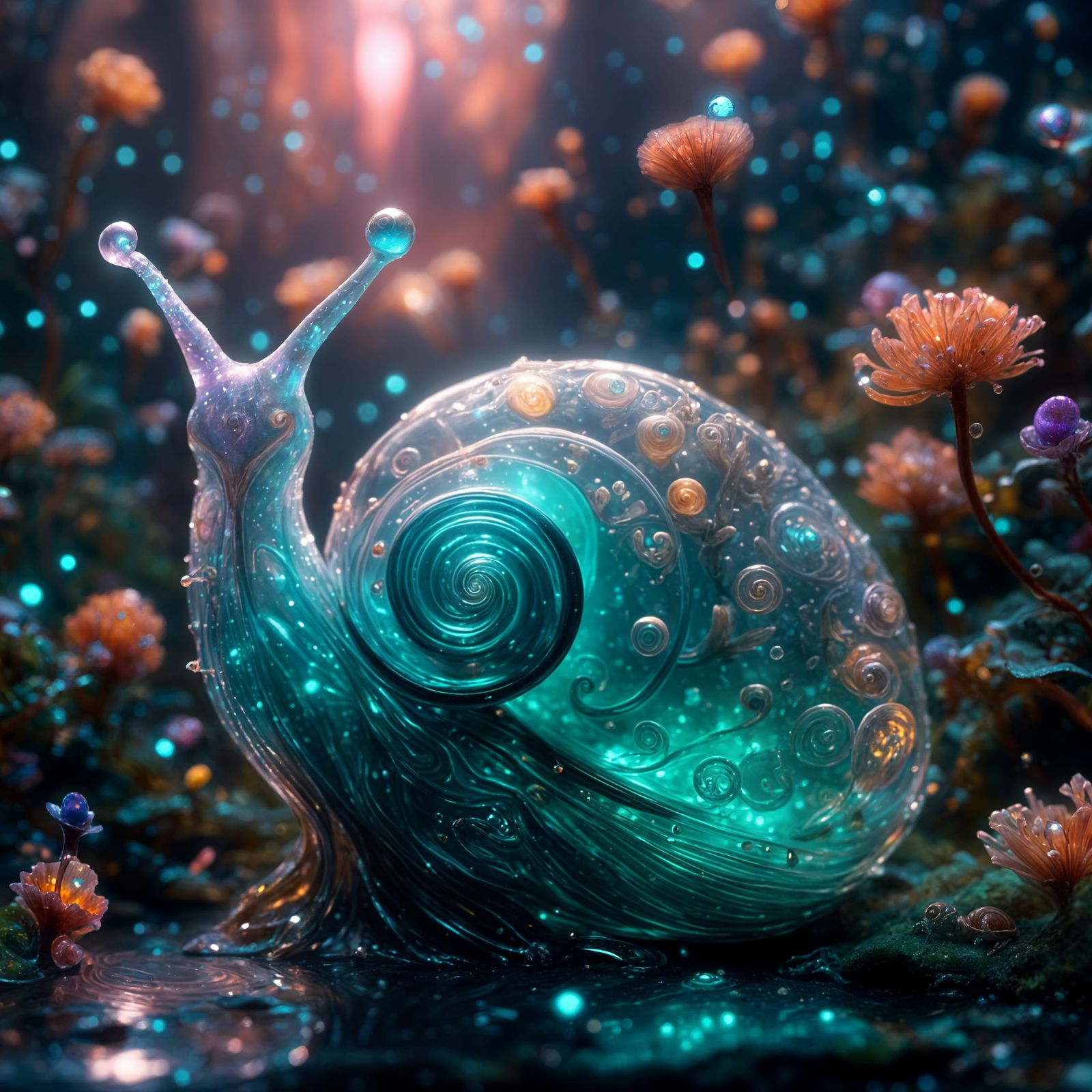 bioluminescent snail