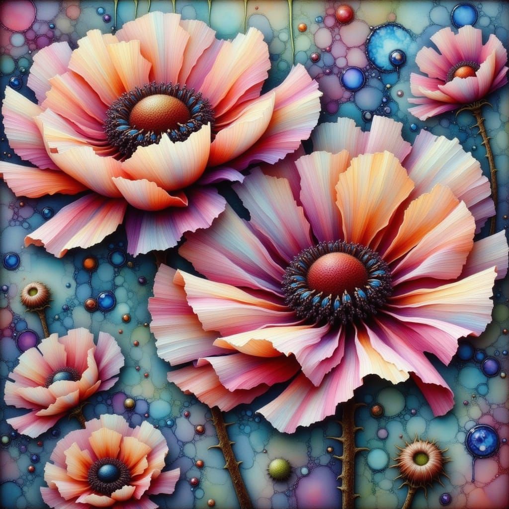 Anemone flowers, loRAfied