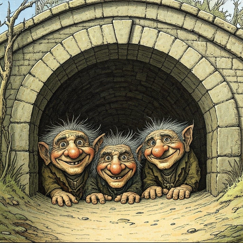 Style of Arthur Rackham, children's book illustration, close...