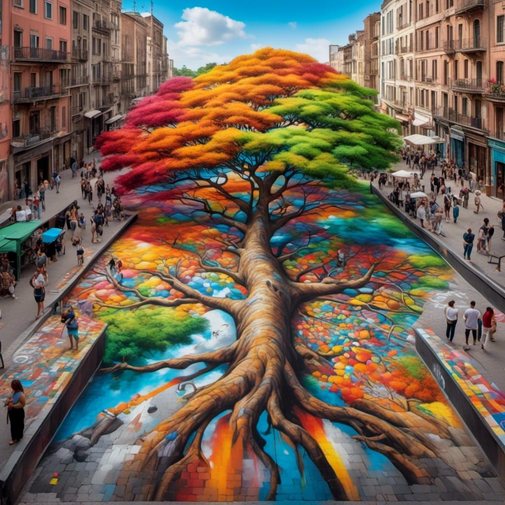 <lora:Street Art:1.0>