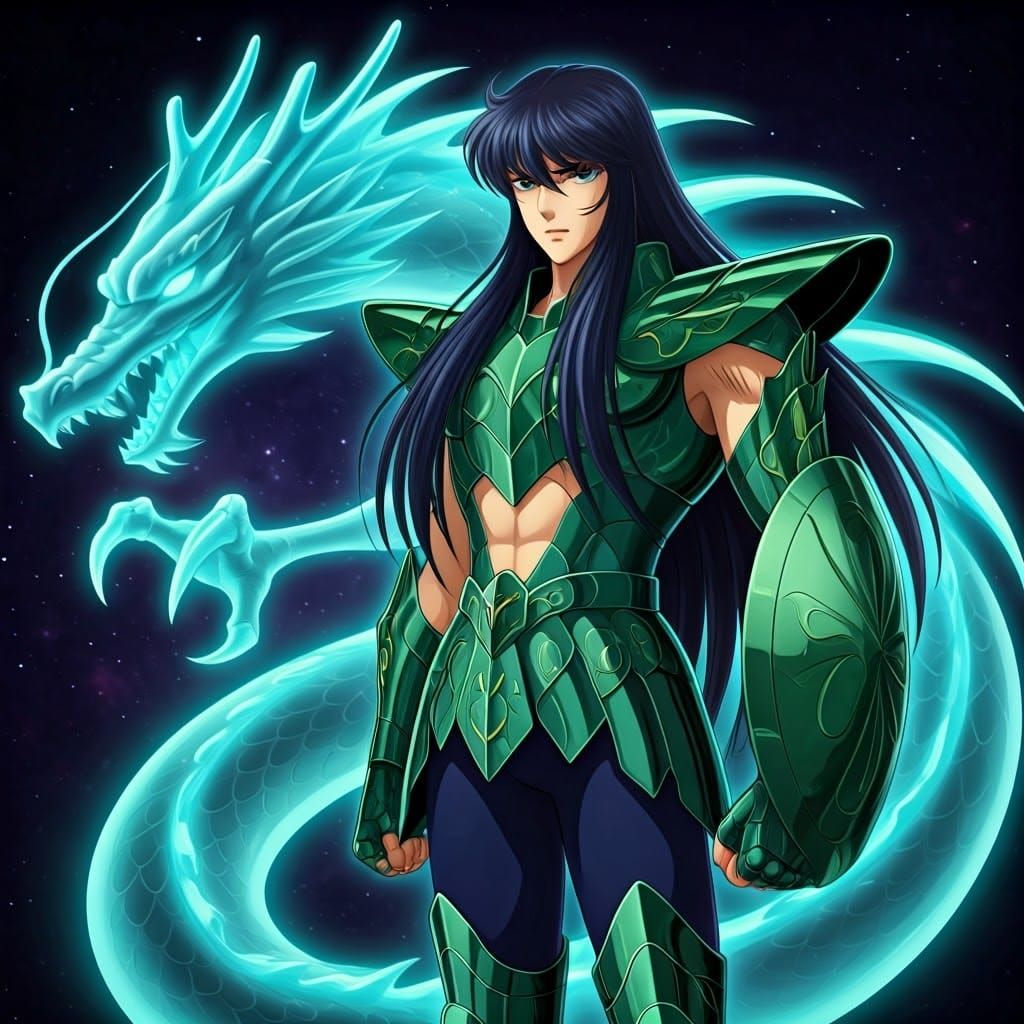 Dragon Armor: A Heroic Spectral Warrior