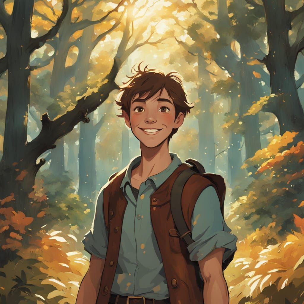 Lost Boy Embodies Freedom in Enchanted Forest