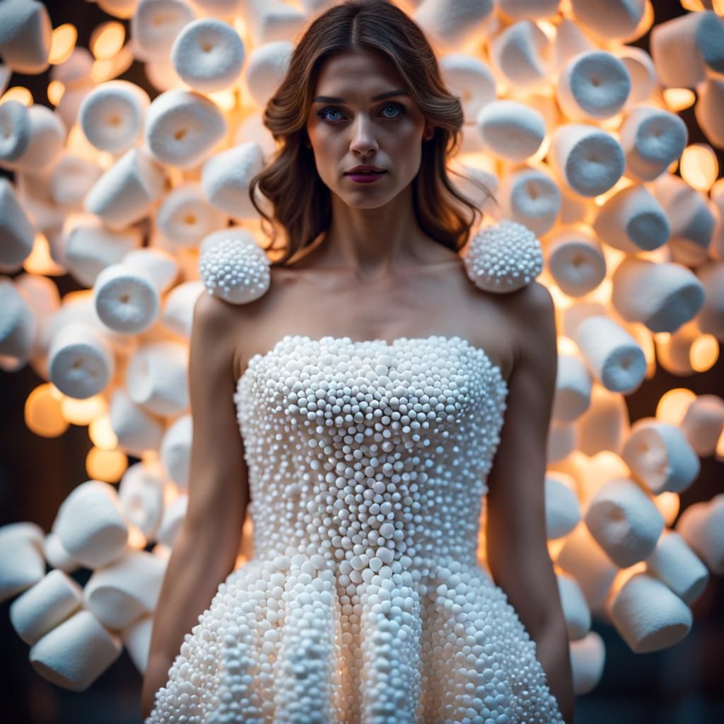 marshmallow dress 4k