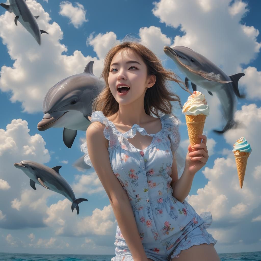 Dolphins and icecream IV