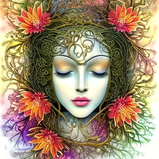 Ethereal Floral Goddess