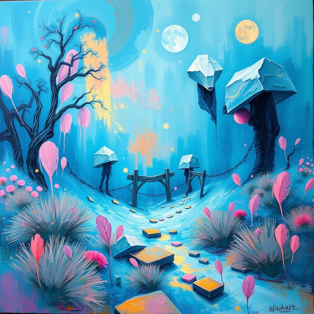 Vibrant Dreamscapes in Turquoise