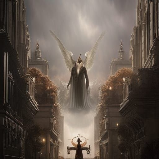 Epic Cinematic Digital Painting of Lucifer