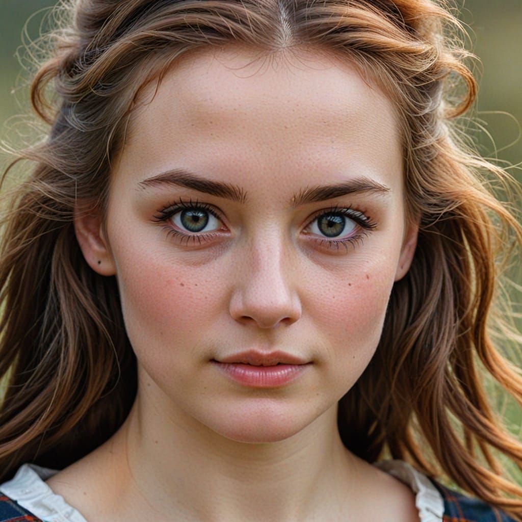 Scottish Woman in 18th Century Scotland Portrait