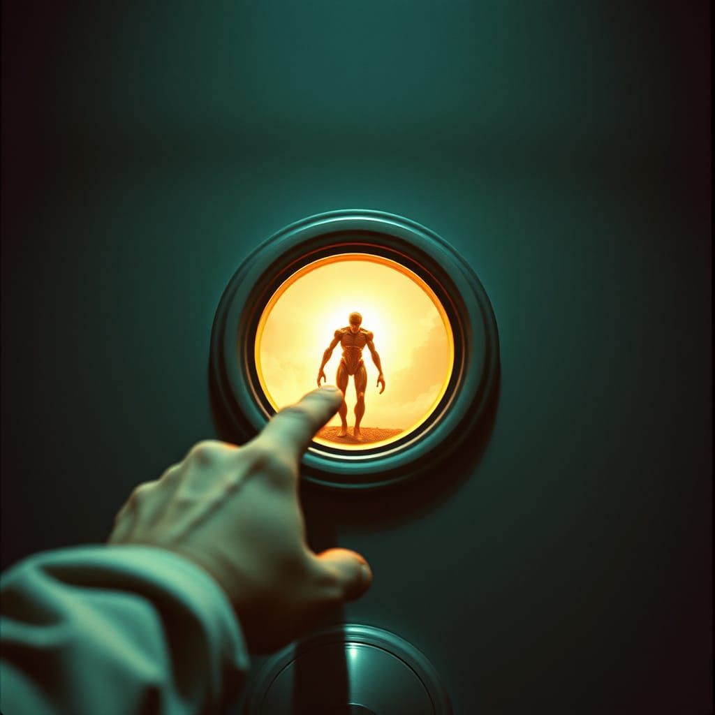 Epic Cinematic Film Still: Alien Invasion Portal Opens