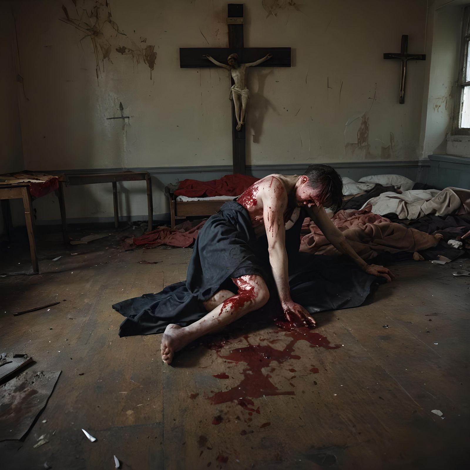 Disturbing Scene in Abandoned Mental Hospital