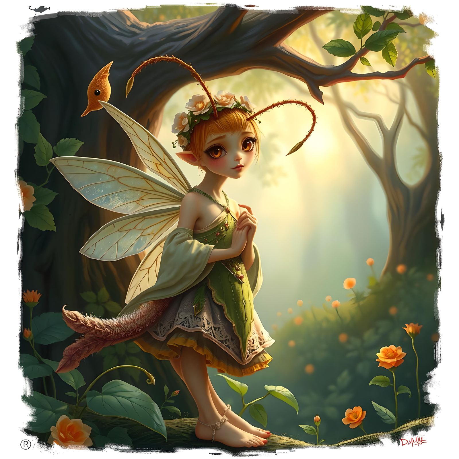 Sad Hornet Girl AI Generated Image