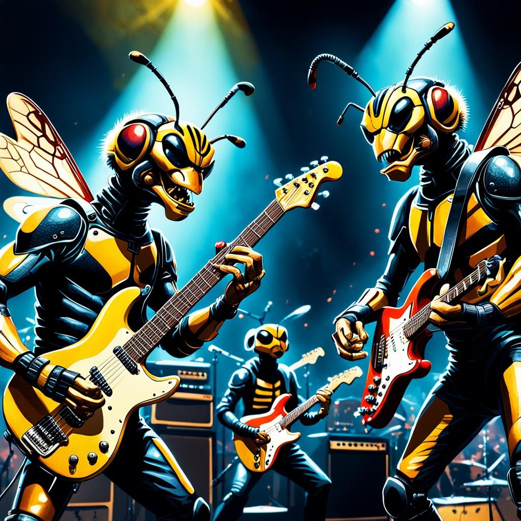 Wasps and Hornets Concert Poster Cover Art