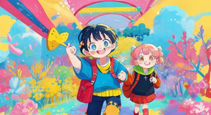 Adventurous Anime Grandma Character Design