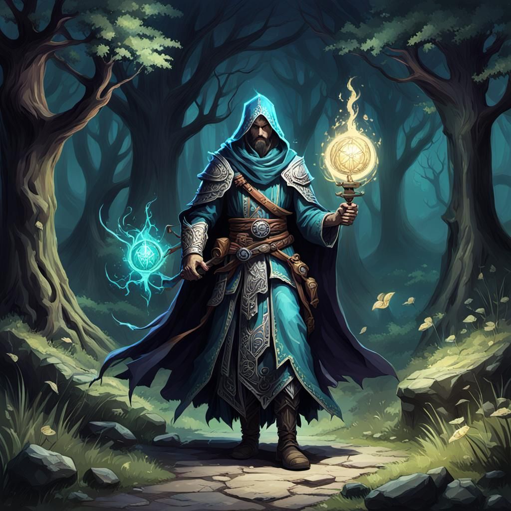 Idyllic Zuran Spellcaster Art