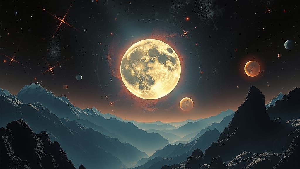 Lunar Eclipse in Epic Cinematic Style