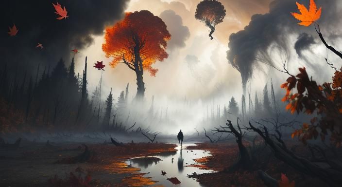 Autumn Wind Creature Rips Through Forest