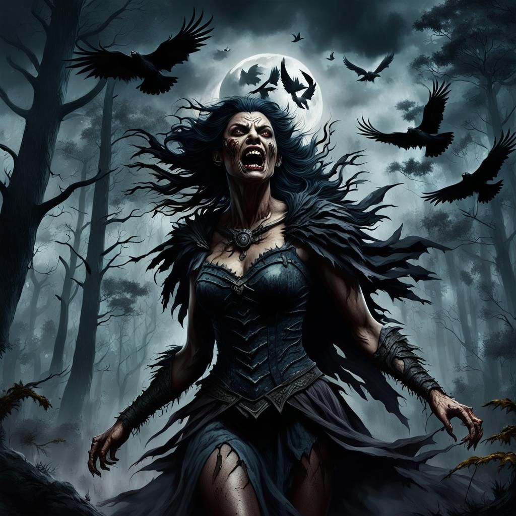 the vengeful moon rises over this unholy world