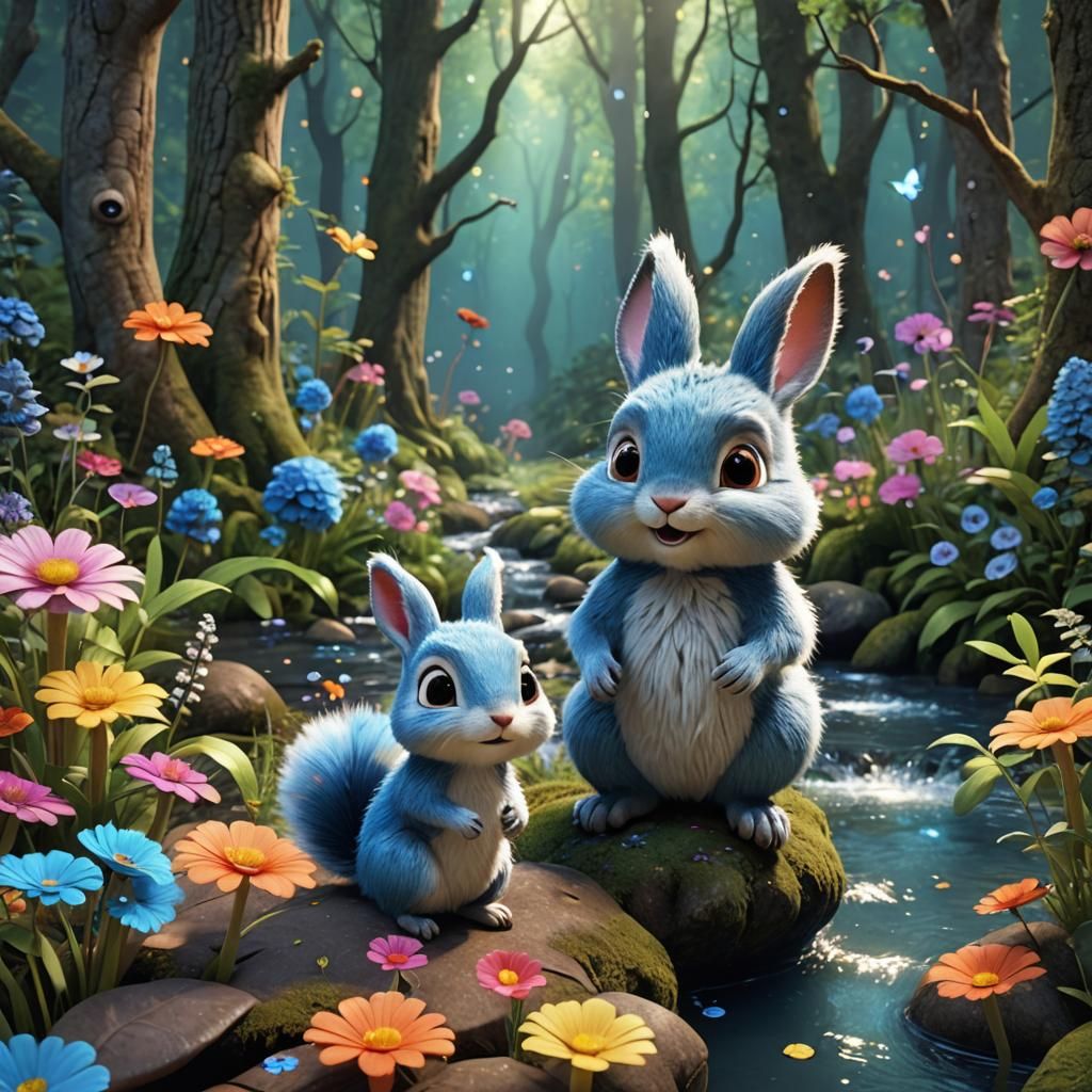 Enchanted Forest Exploration in 3D Animation