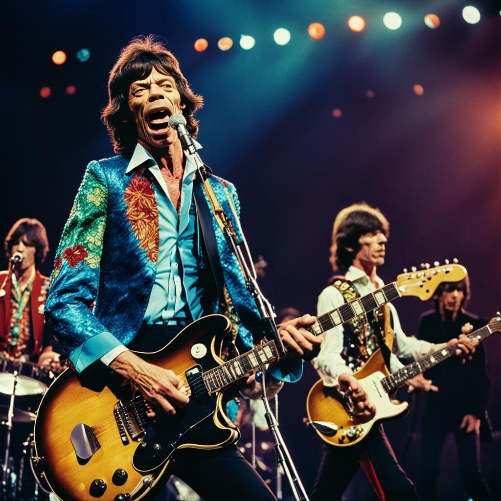 Mike Jagger and The Rolling Stones