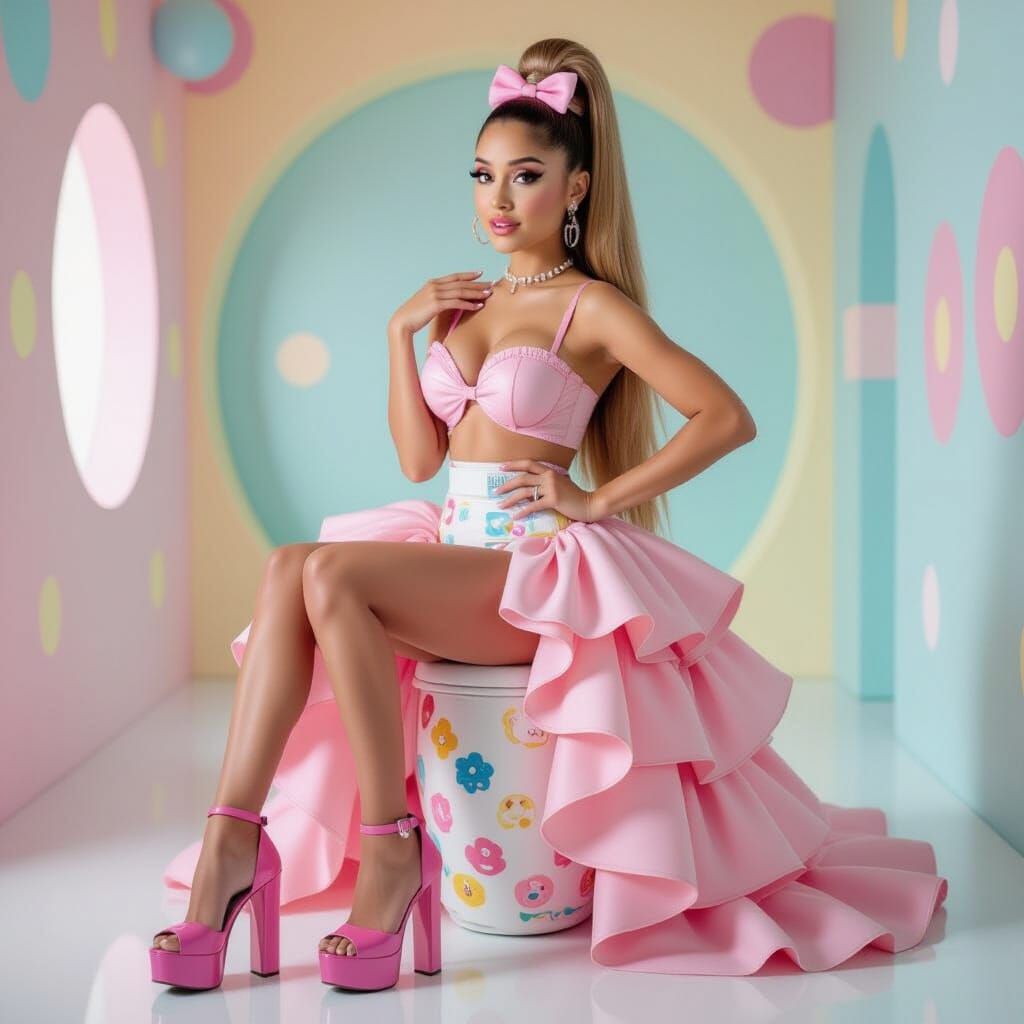 Ariana Grande Inspired Pop Art Kawaii Diaper Fashion