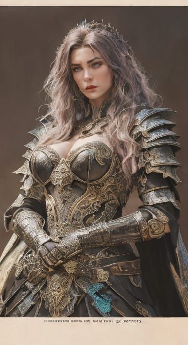 Regal Warrior Empowered by Majestic Dragons in Epic Fantasy