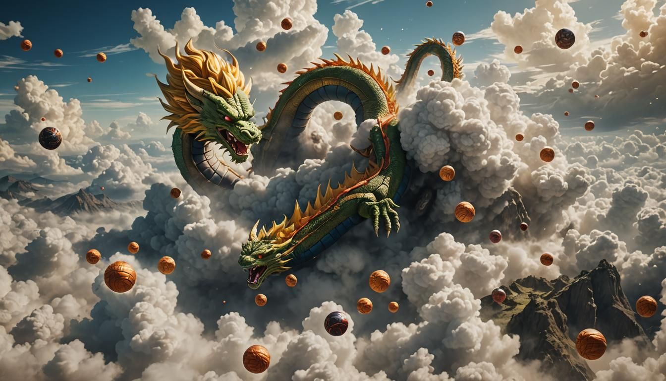 Dragon Ball Z Dragon Flight: Epic Digital Matte Painting