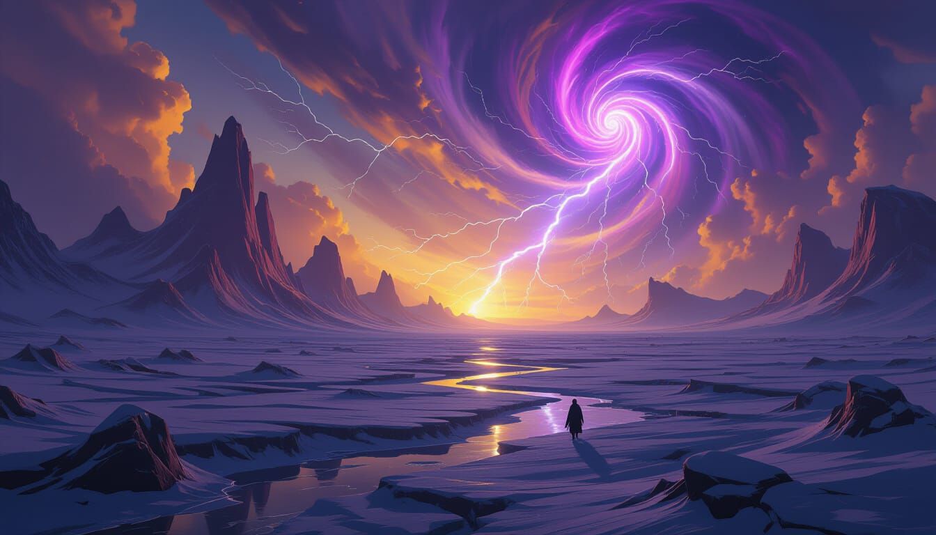 Frozen Desert Chaos with Magical Vortices