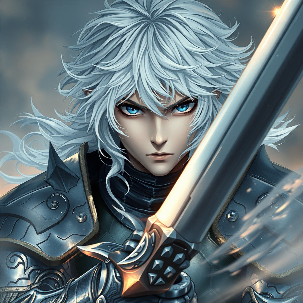 Griffith as Silver Knight in Ethereal Fantasy